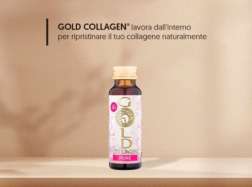 Risplendi con Gold Collagen® Pure: integratore liquido per una pelle giovane e sana