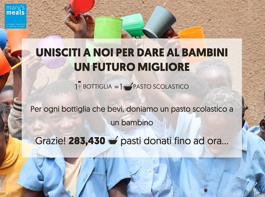 GOLD COLLAGEN® stringe legami con Mary's Meals: un'alleanza di impegno con la società e l'ambiente