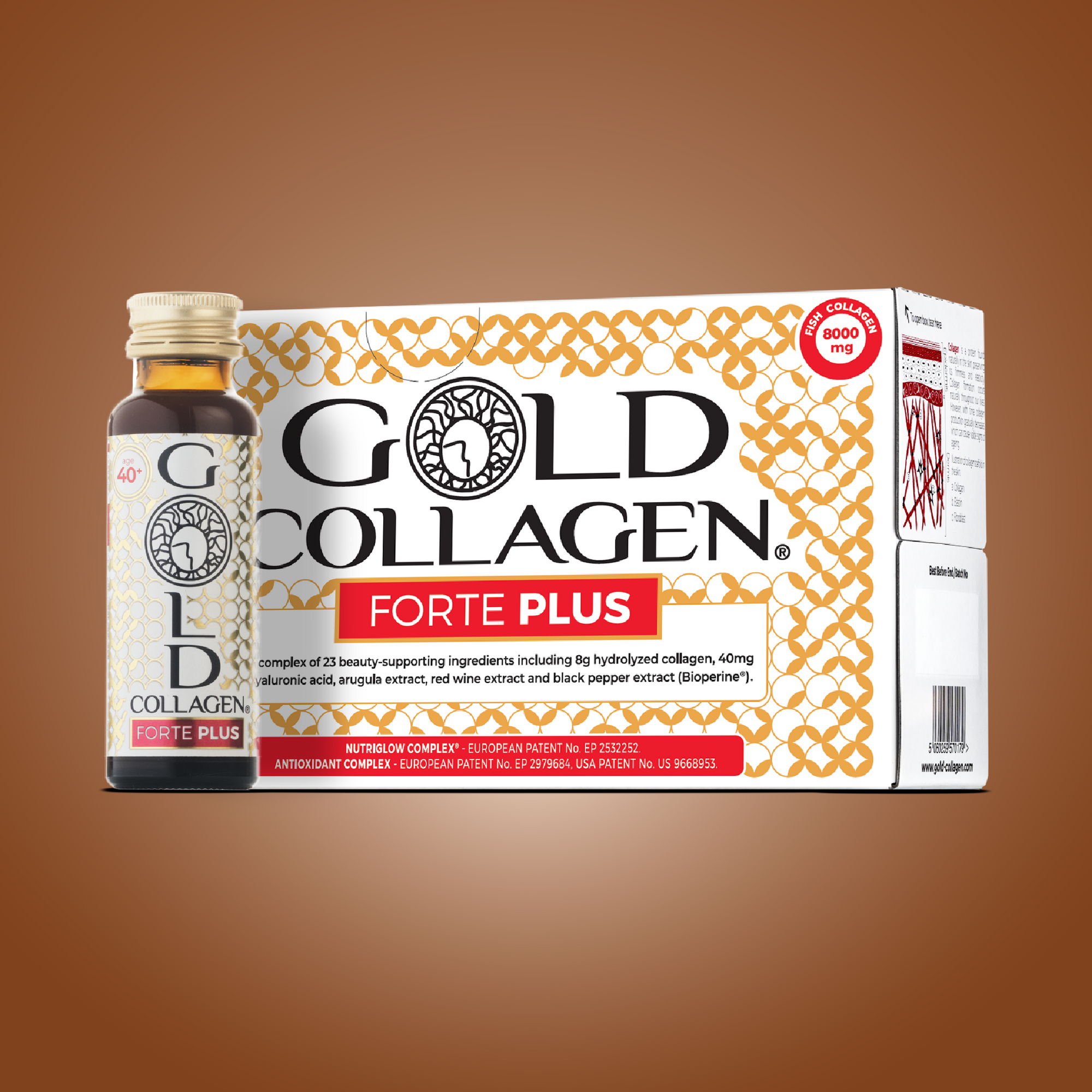 COLLABEAUTE+ GOLD コラーゲンブースター 60ml × 2本 ゴールドコラーゲンのフォルテプラス - 臨床検査済み – Gold Collagen