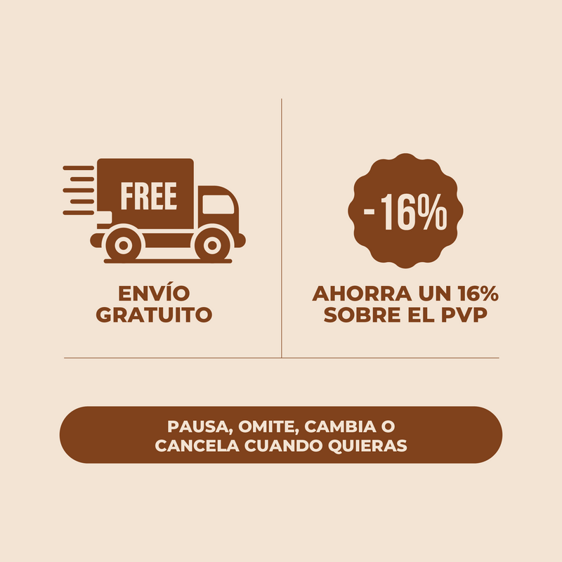 Promotional graphic with a free shipping icon and discount information on a beige background